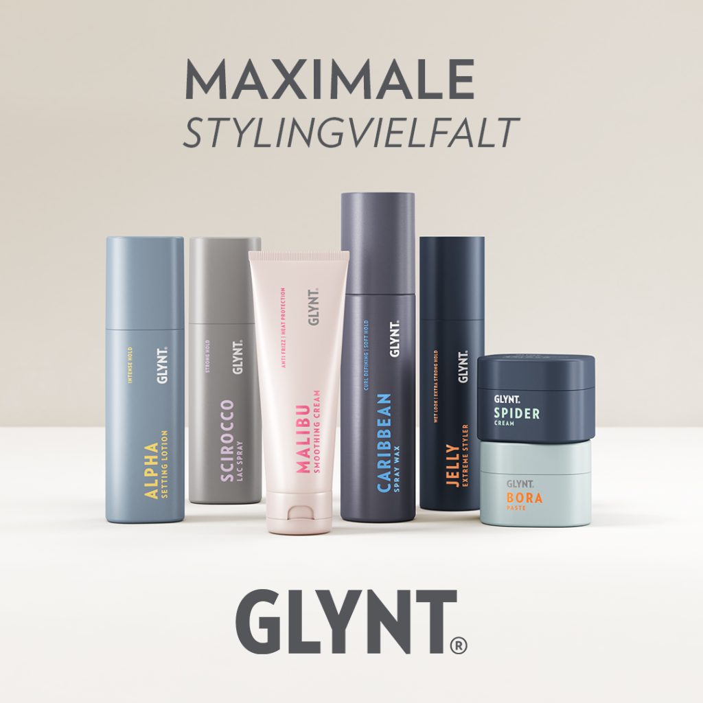 Glynt bietet eine große Variation an Hairstylingprodukten